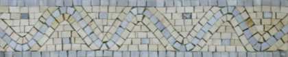 BD329 Grey stone border Mosaic