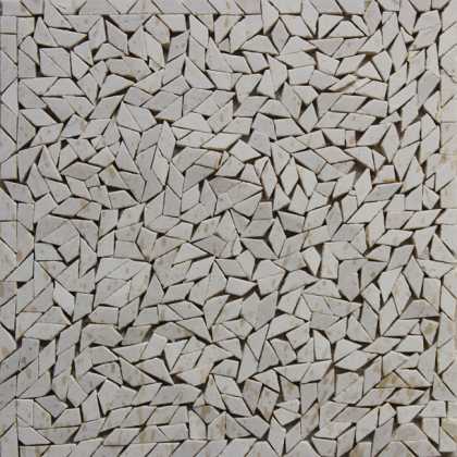 Crazy Cut Crema Marfil Pool Mosaic