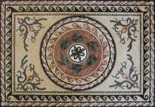 Oriental Design Carpet Floor Mosaic