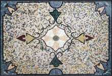 CR138 Artistic floral carpet Mosaic