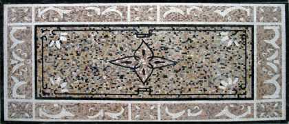 CR48 Dotted floral design carpet Mosaic