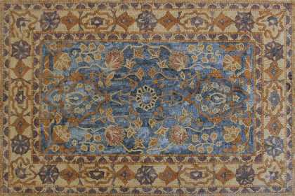 Oriental Rug with Marble Tesserae Mosaic