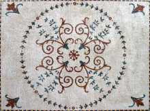 CR83 Simple floral design carpet Mosaic