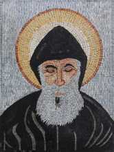 Blessed Saint Charbel Lebanese Saint Religious Mosaic