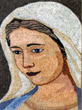 Virgin Mary Religious Mosaic