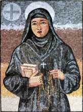 Saint Rafka St. Rebecca Religious Mosaic