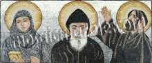 St. Charbel St. Rafka St. Hardini Religious Mosaic