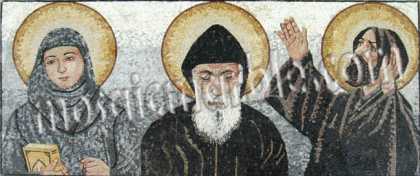 St. Charbel St. Rafka St. Hardini Religious Mosaic