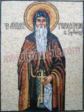 Saint Gregory of Sinai Icon Byzantine Greek Mosaic