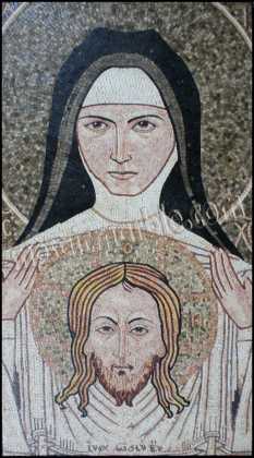 The Veil of St. Veronica Religious Mosaic