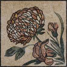 Flower illustration square Mosaic