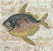 Earth Tones Mosaic Fish