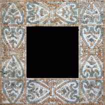 Wide Square Mirror Border Mosaic