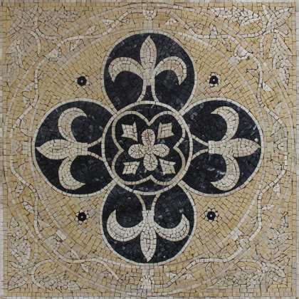 GEO2493 Exquisite Fleur De Lys Mural Art Home  Mosaic