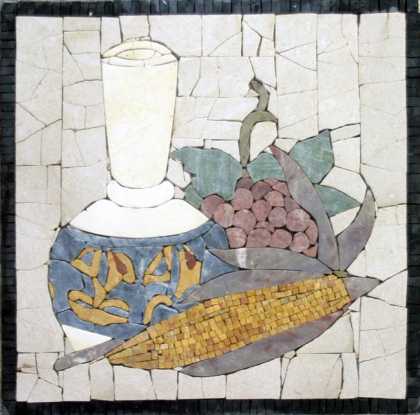 Crazy Cut Still Life Square Kitchen Backsplash Mosaic