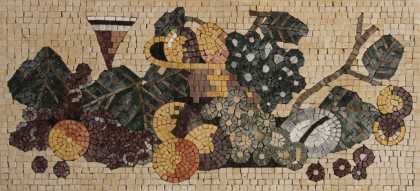 Fruits & Wine Kitchen Backsplash Mosaic