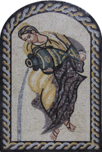 Lady with Urn Mosaic Wall Art