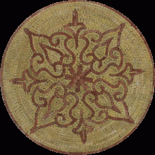 MD1010 Golden flower art Mosaic