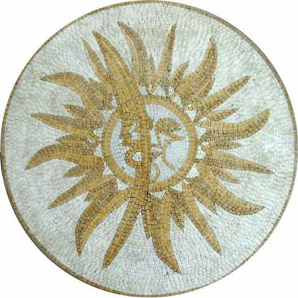 Sun & Moon Stone Art Mosaic