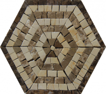 Beehive Hexagon Puzzle Mosaic